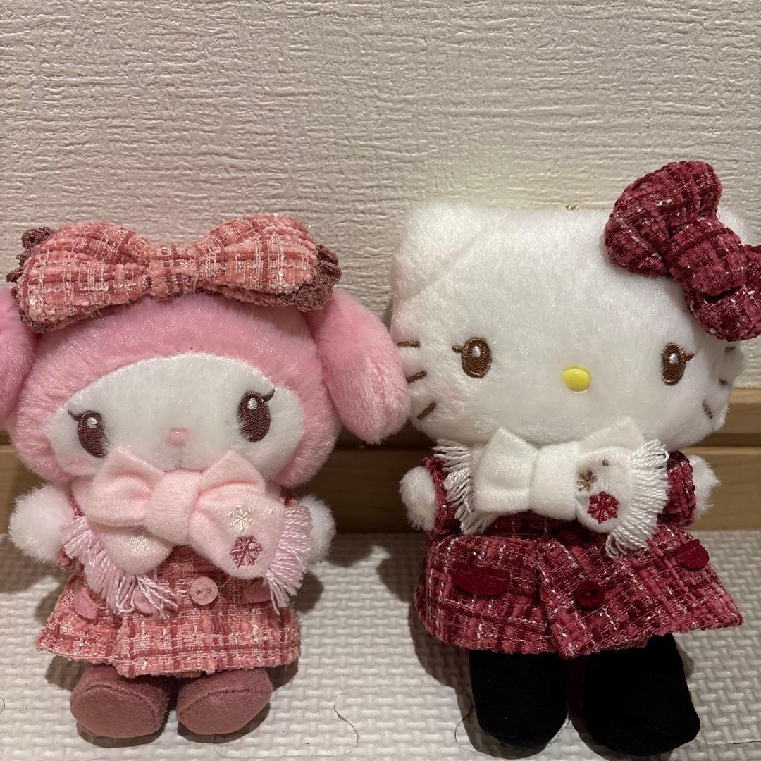 新品タグ付き 冬のおめかしデザインシリーズ マイメロディぬいぐるみ