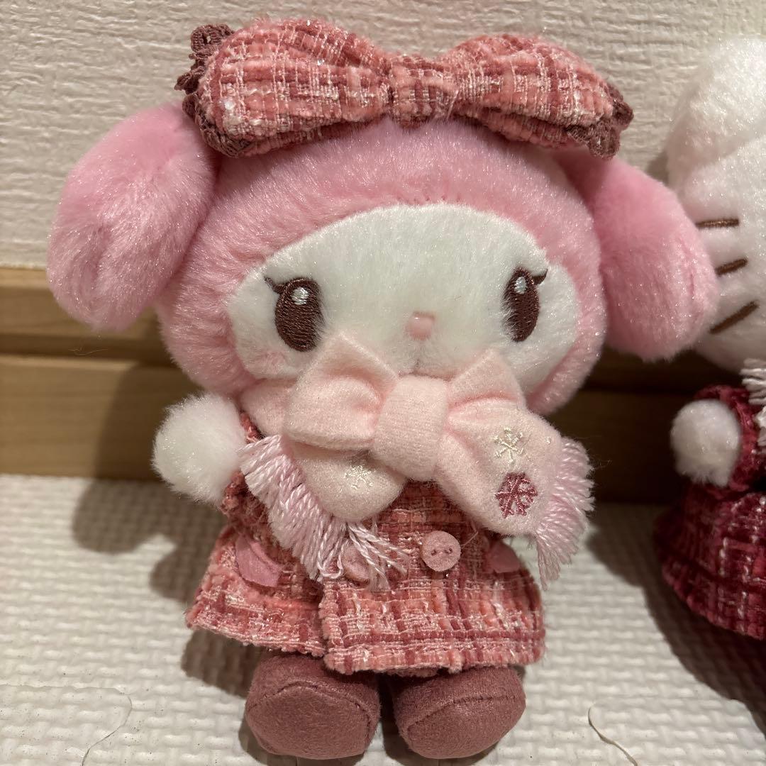 新品タグ付き 冬のおめかしデザインシリーズ マイメロディぬいぐるみ