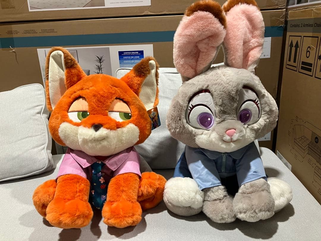 ズートピア2 　ジュディ ニック ぬいぐるみ　コストコ　ブランケット　ディズニー