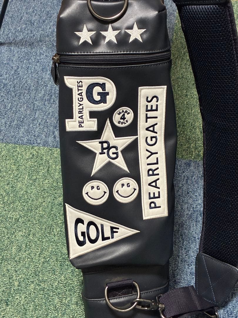＜ピカミ＞【パーリーゲイツ】スタンドゴルフバッグ ネイビー