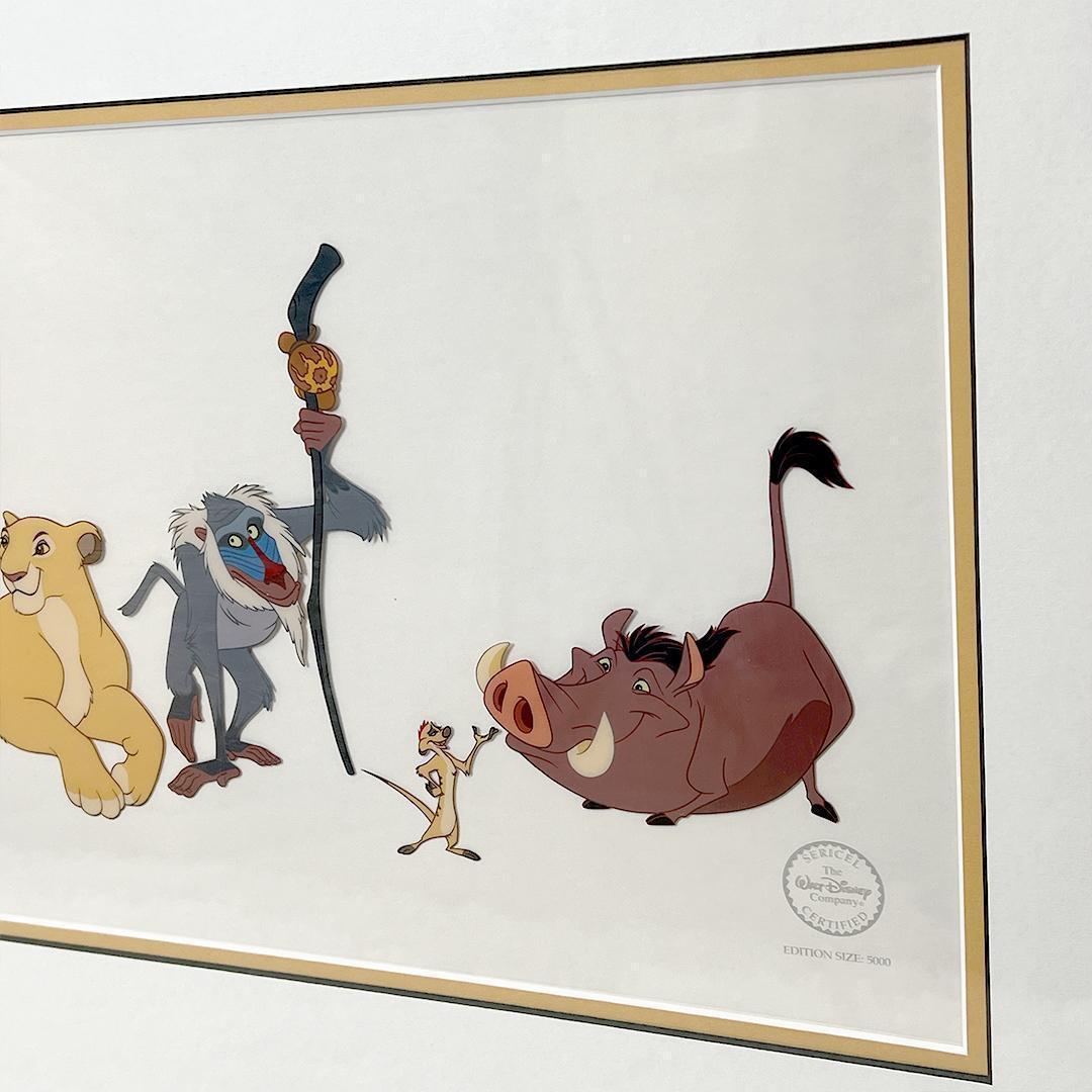【希少・5000枚限定】 ディズニー ライオンキング セル画 額縁 証明書付