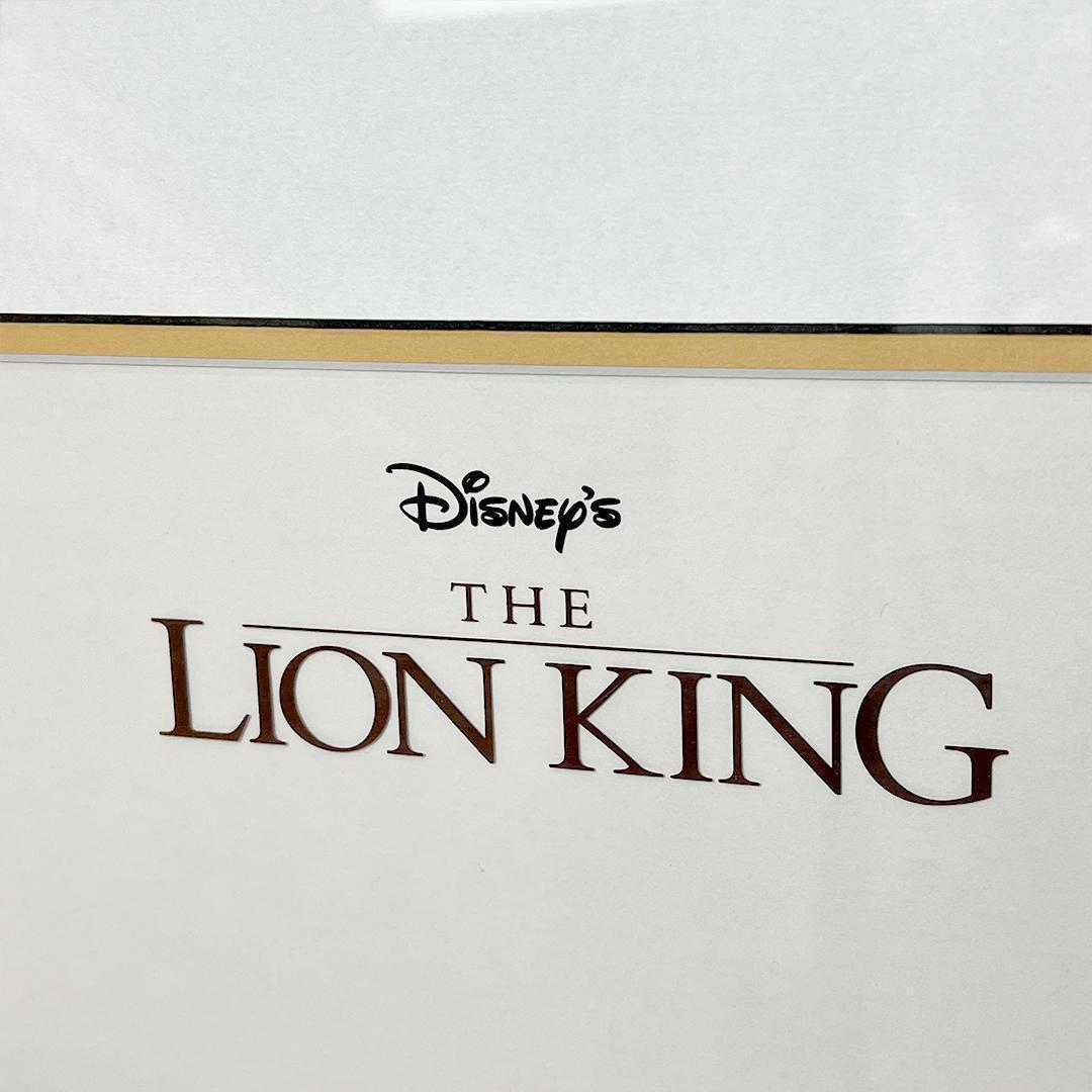 【希少・5000枚限定】 ディズニー ライオンキング セル画 額縁 証明書付
