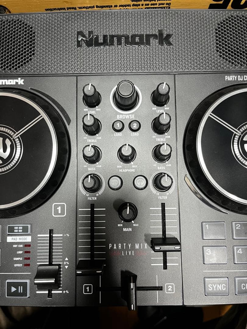 Numark Party Mix DJコントローラー　ヘッドホン付き