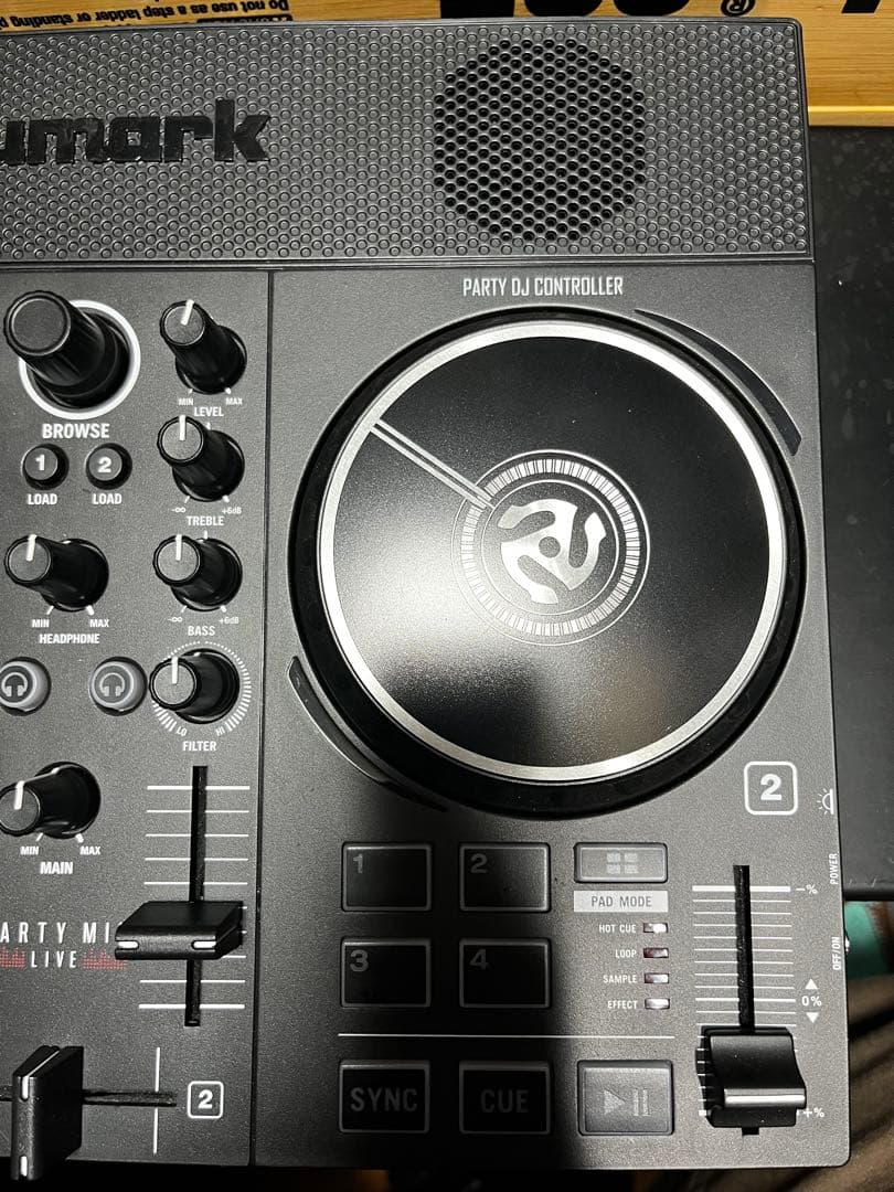 Numark Party Mix DJコントローラー　ヘッドホン付き