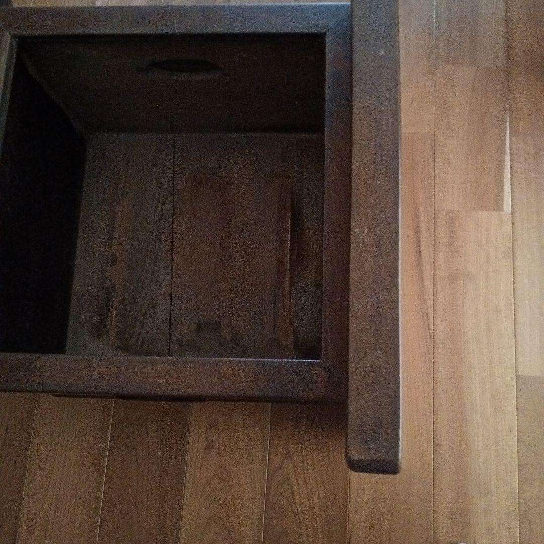 骨董品☆総ケヤキの火鉢☆総ケヤキの一枚板