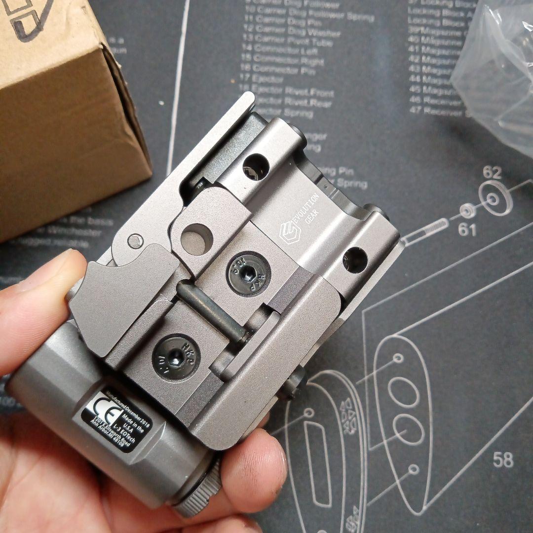 evolution gear ホロサイトタイプ　ドットサイト　グレー