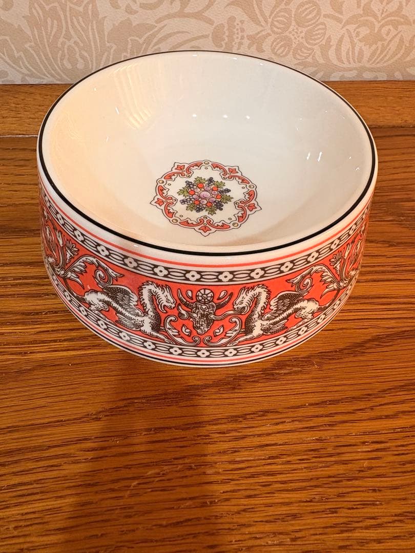 ウエッジウッド　フロレンティーン　ペットボウル　17cm サーモン