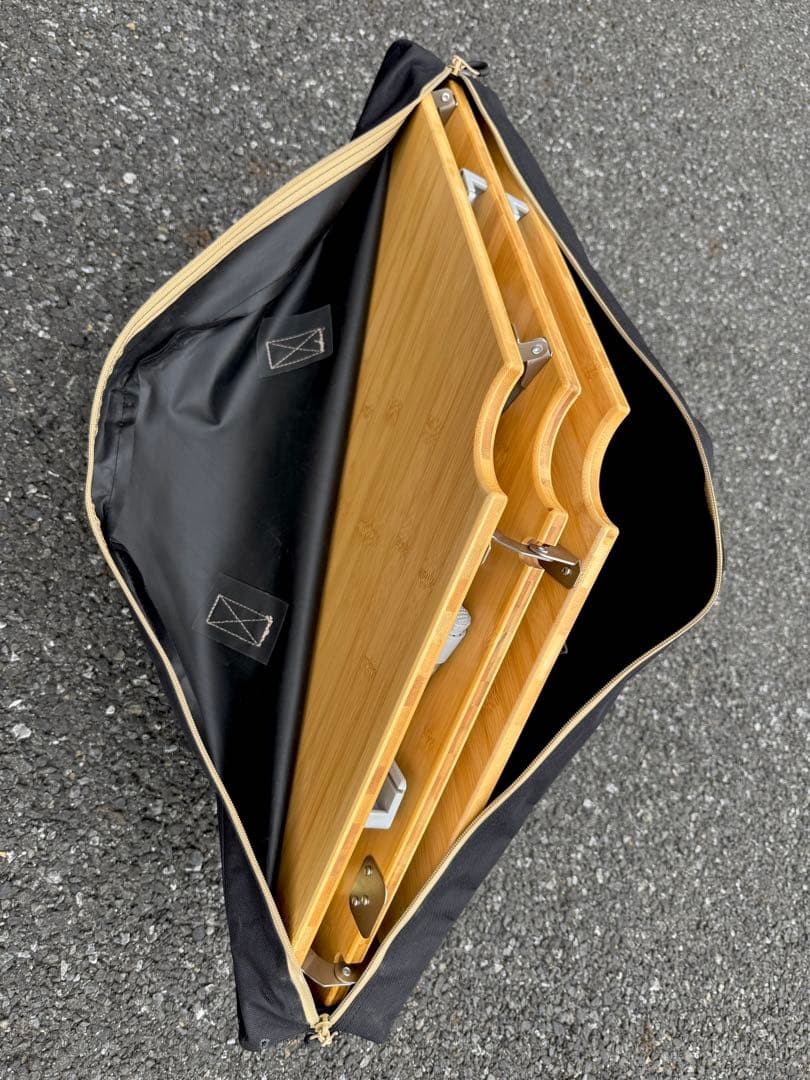 KingCamp キングキャンプ バンブーラウンドテーブル