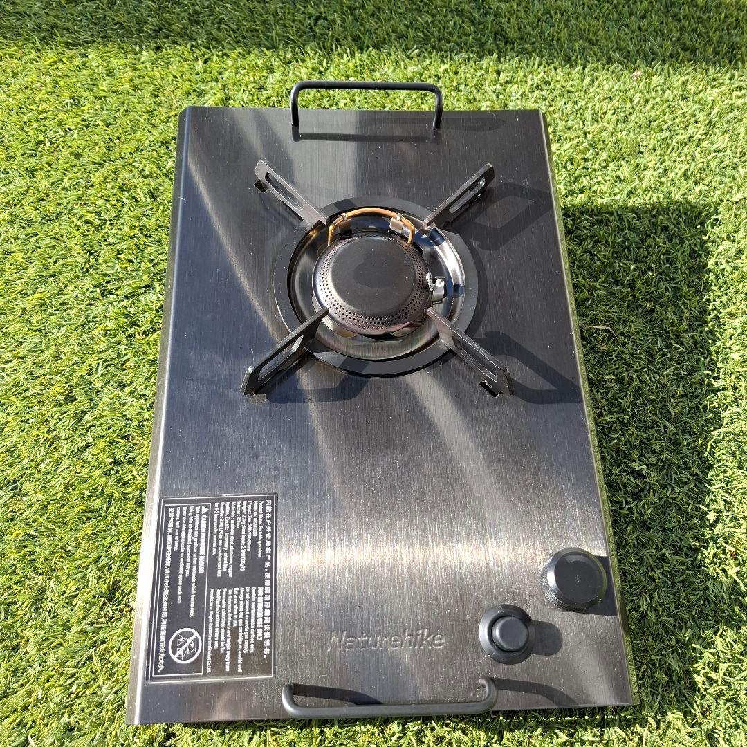 【ほぼ未使用】ネイチャーハイク　シングルバーナー　IGT　ガス缶セット
