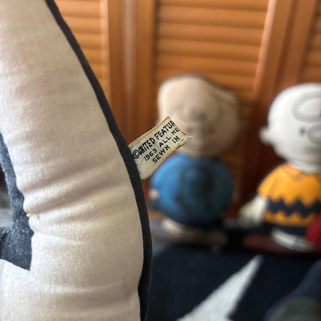 レア‼️ビンテージ　 ’63 PEANUTS GANG プラッシュドール4体Set