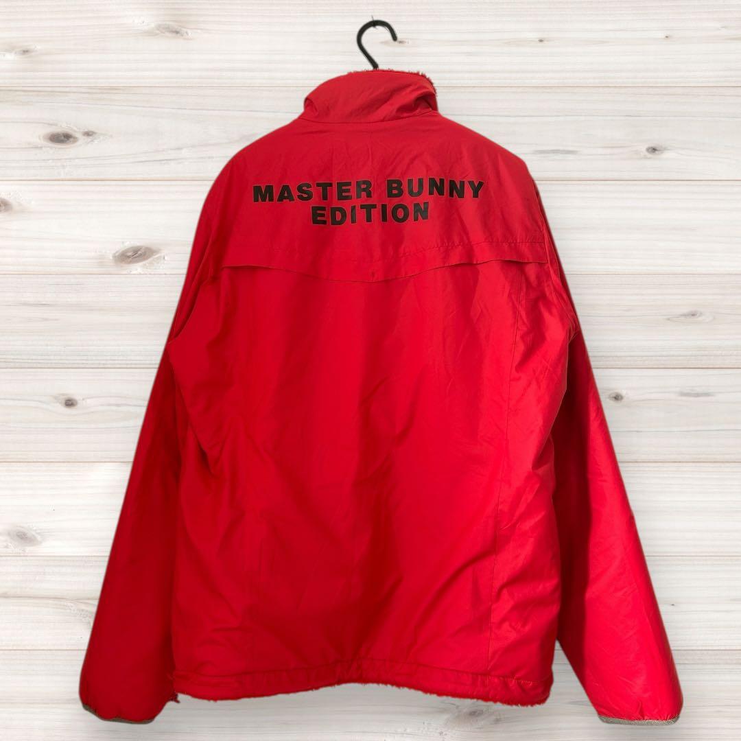 【極暖】マスターバニー リバーシブル ブルゾン 5/L フリース×ナイロン 赤