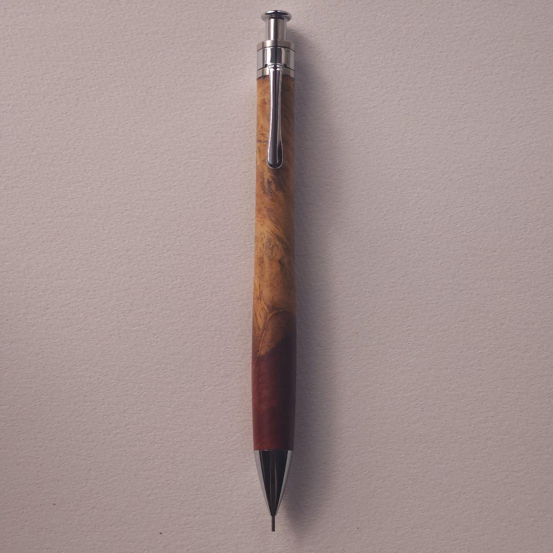 工房楔 花梨紅白こぶ杢 シャープペンシル 0.5mm