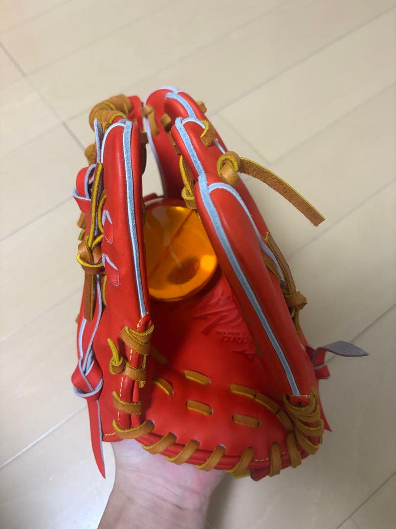 ミズノプロ 硬式 内野 オーダー グラブ hagaジャパン 型付け済み