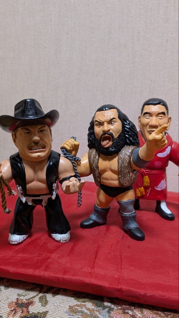 3体　スタン・ハンセン、 ブルーザー・ブロディ 、ジャイアント馬場　フィギュア