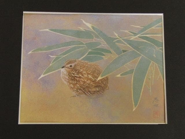 茂木辰也、【初霜】、希少な額装用画集より、新品額装付