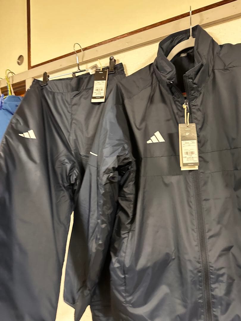 adidas ジャージ上下セット ネイビー wind breaker