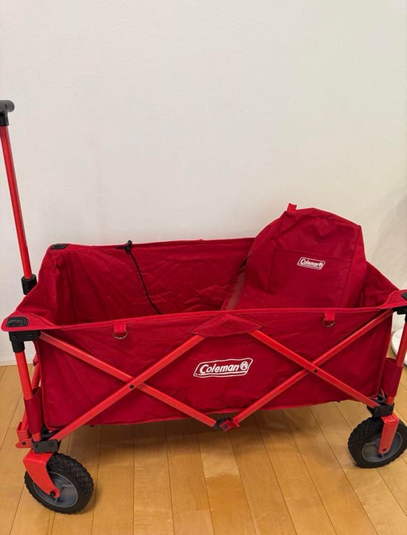Coleman コールマン キャリーカート アウトドアワゴン　レッド　赤色