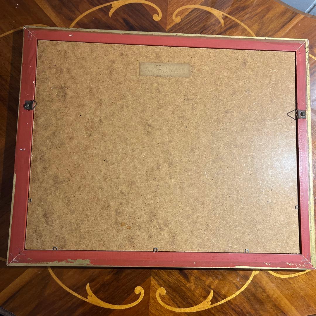 イタリア製 古地図 オールドマップ ガラス 額絵 アンティーク