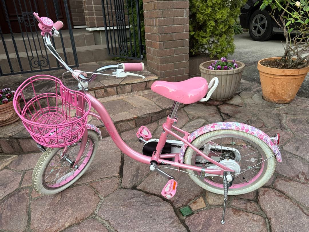 自転車　メゾピアノ 16インチ　サイクルベースあさひ　補助輪