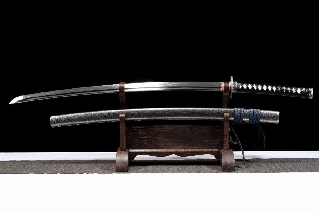 1244-武具 刀装具 日本刀　模造刀 居合刀 武士道 武蔵 鑑賞用 手鍛造打