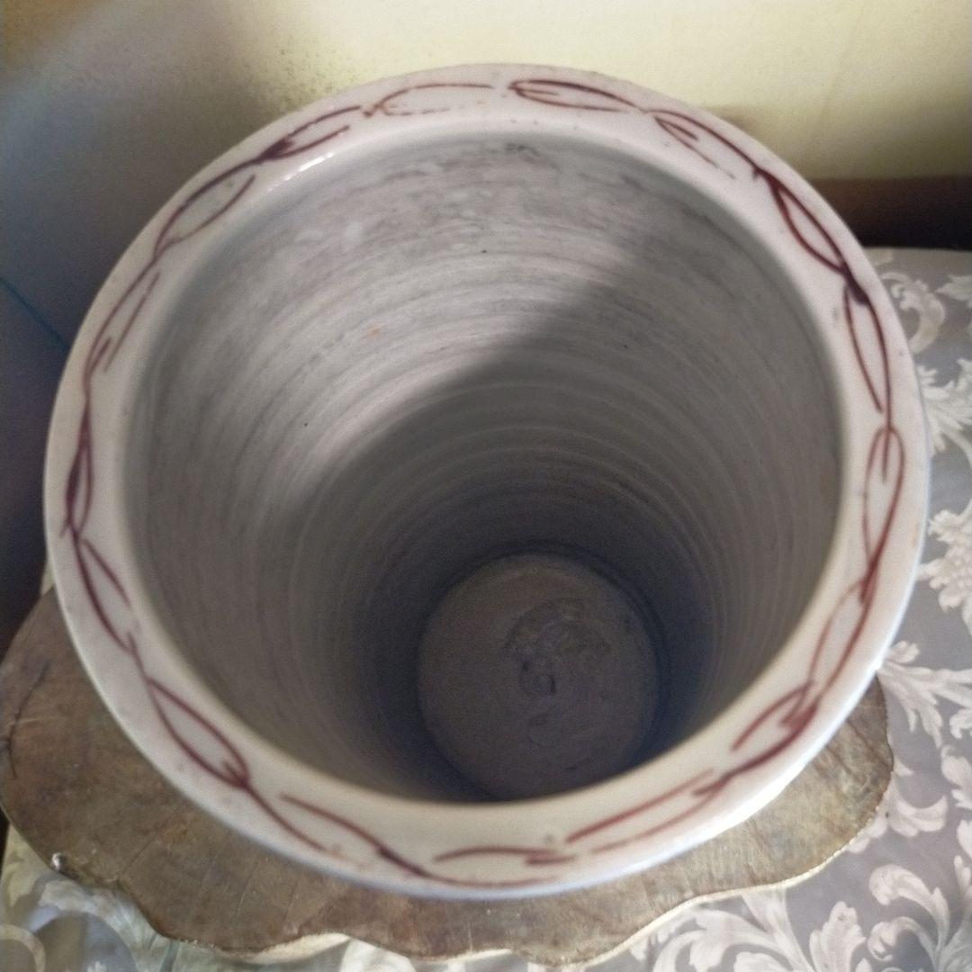 ２２１２骨董　江戸後期から明治初期 　色絵寸胴陶器