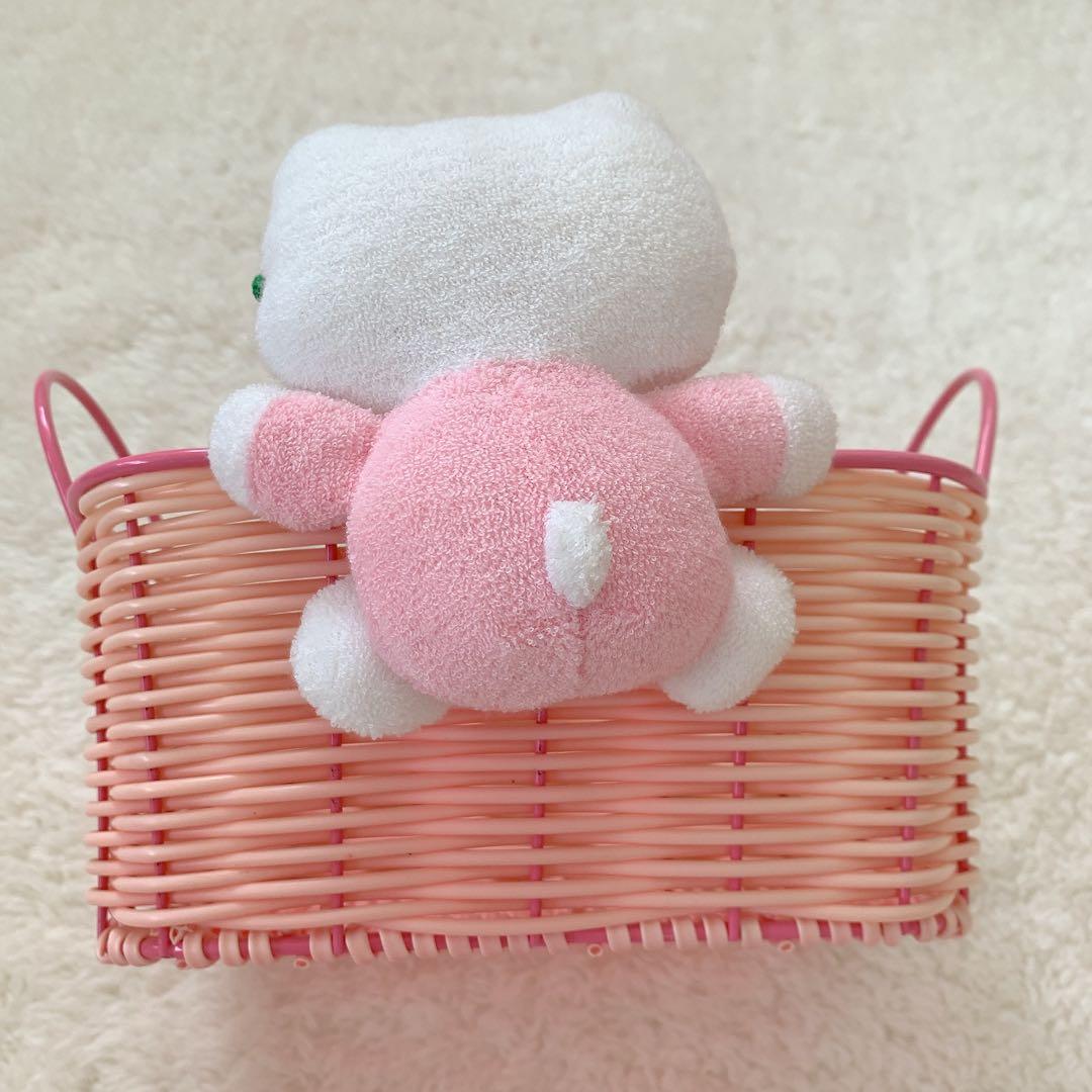【平成レトロ】サンリオ ハローキティ チェリー ぬいぐるみバスケット