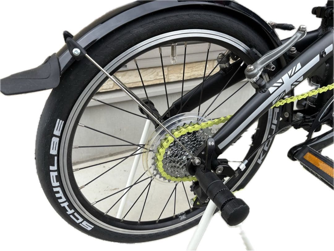 正規品 MINI 折りたたみ自転車 ブラック サドルバッグ付き