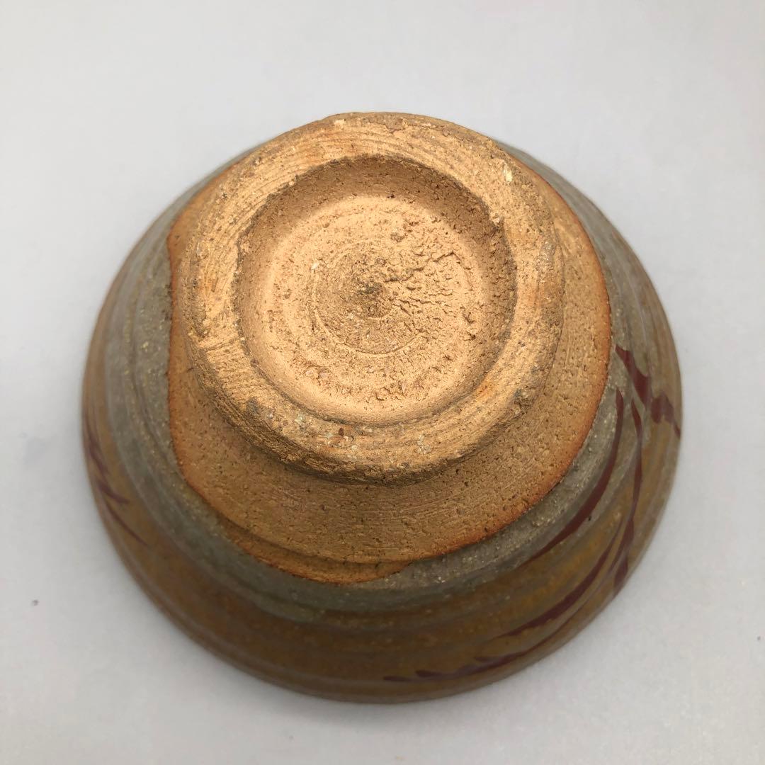 新品未使用木箱入り太子窯鈴木八郎銘枯野伊良保赤絵茶碗陶雅堂瀬戸焼骨董品