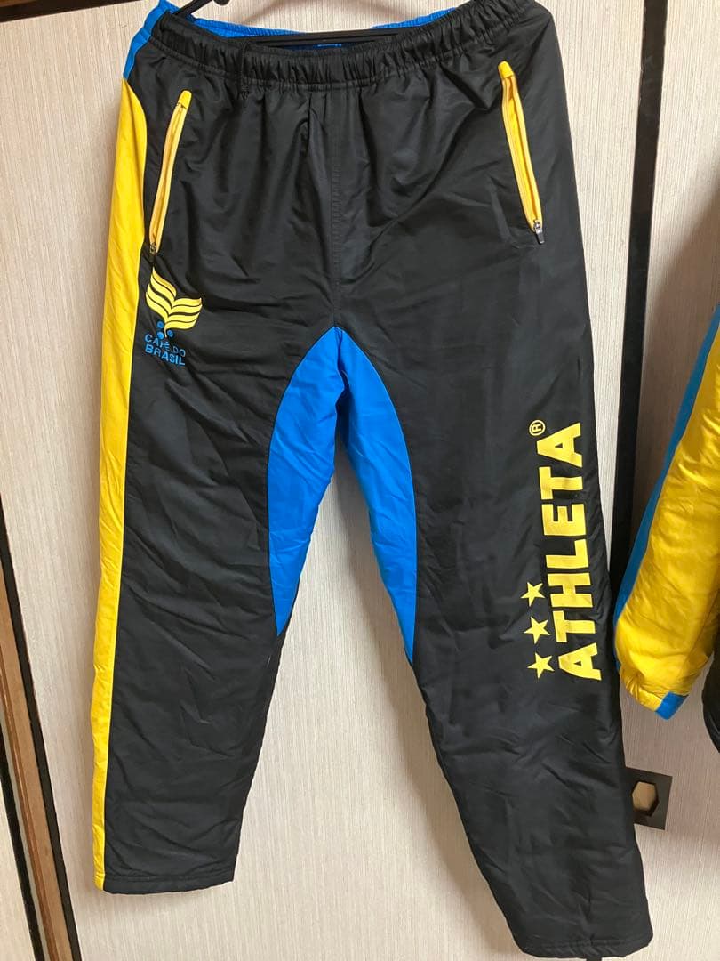 ATHLETAアスレタ中綿ウインドブレーカー ジャージ セットアップ上下メンズL