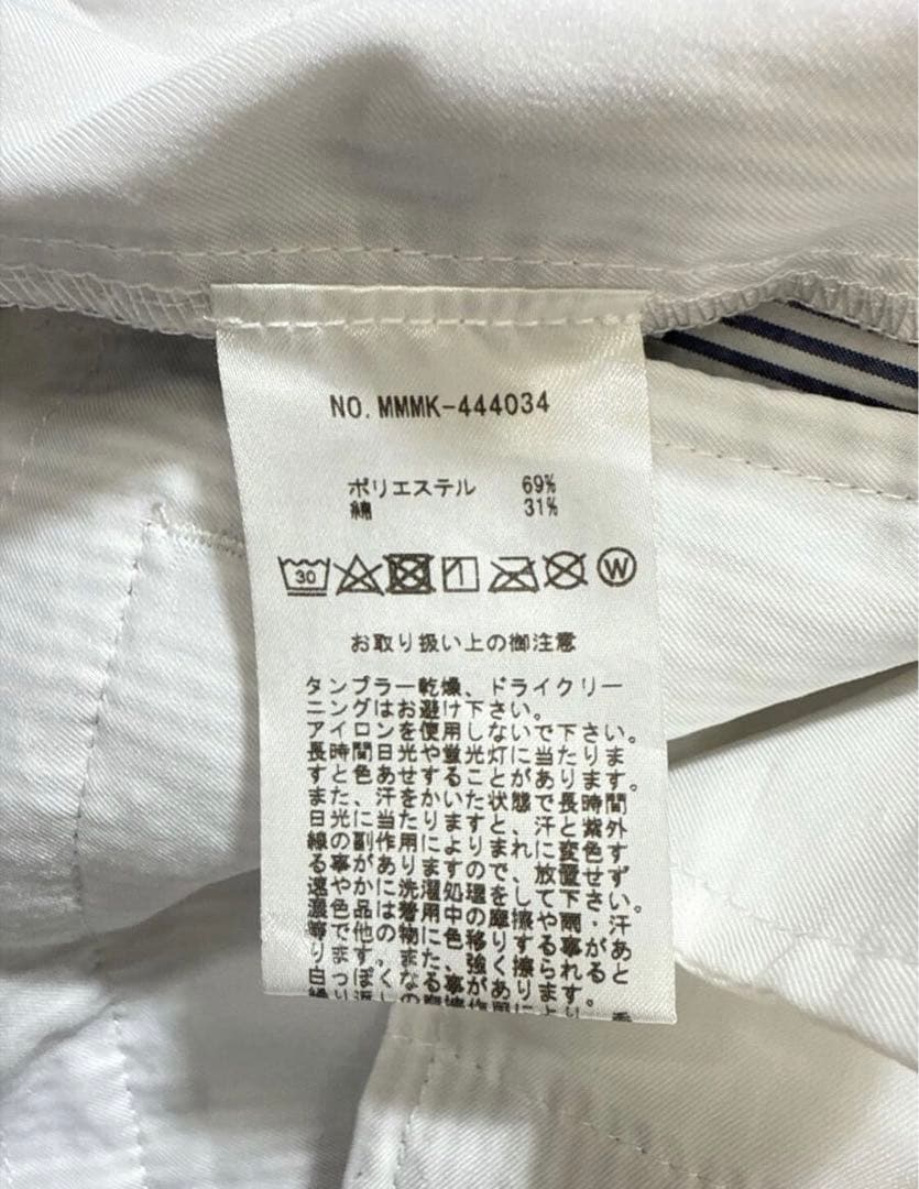 muta MARINE ムータマリン ロゴ刺繍 ストライプ柄 ゴルフ パンツ