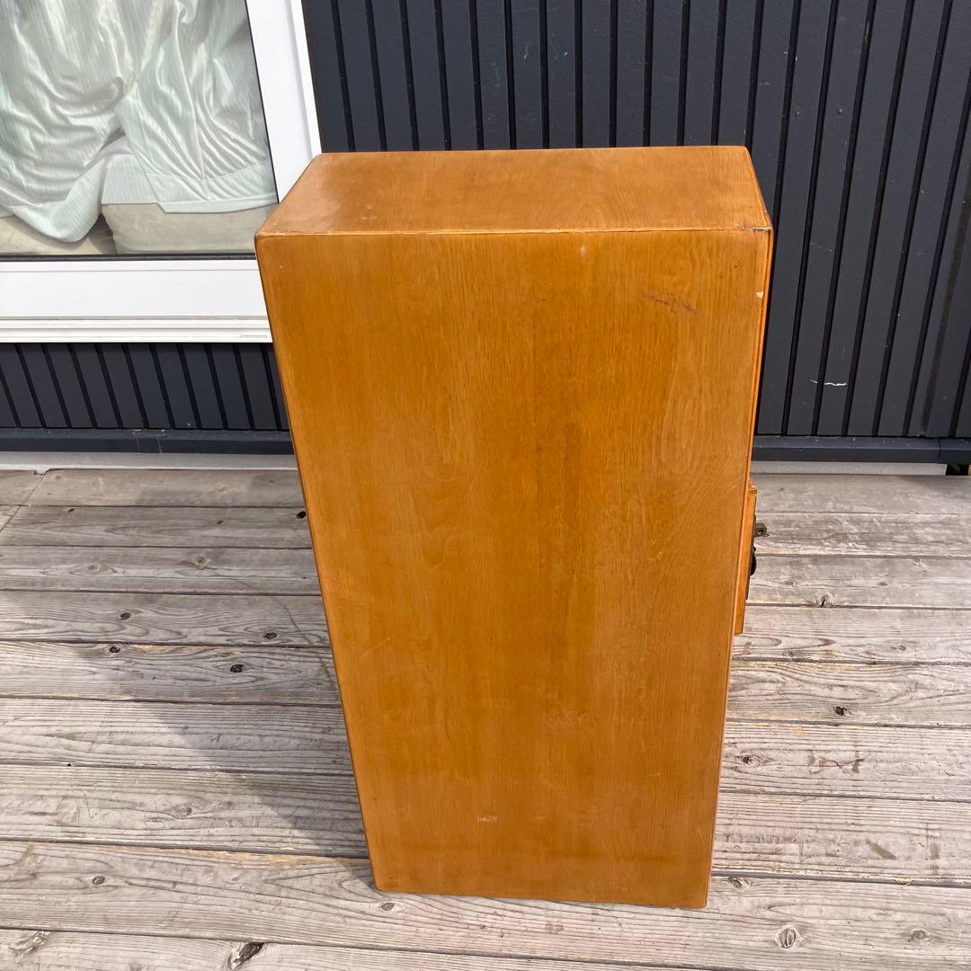 ② 昭和レトロ 中国古典家具 木製 階段箪笥 サイドボード 古家具 両面引き出し