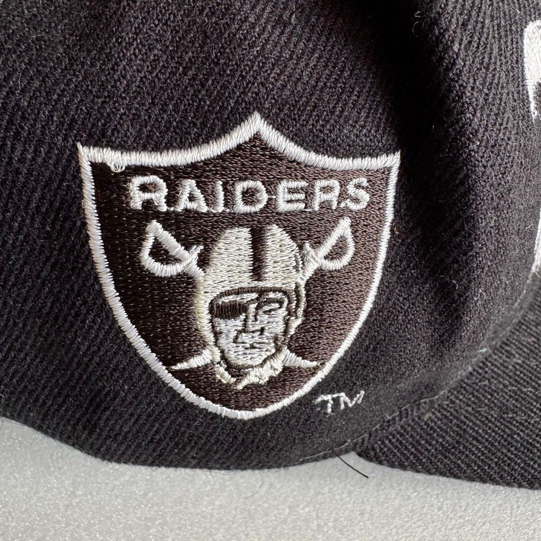 オールドイングリッシュ Raiders Oakland キャップ 黒 ビンテージ