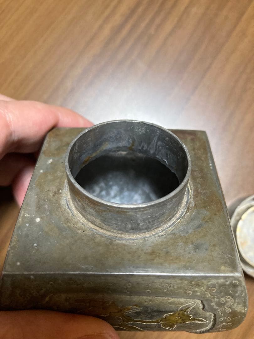 龍*ん様 光大正金王市天順制 骨董品 茶入れ アンティーク