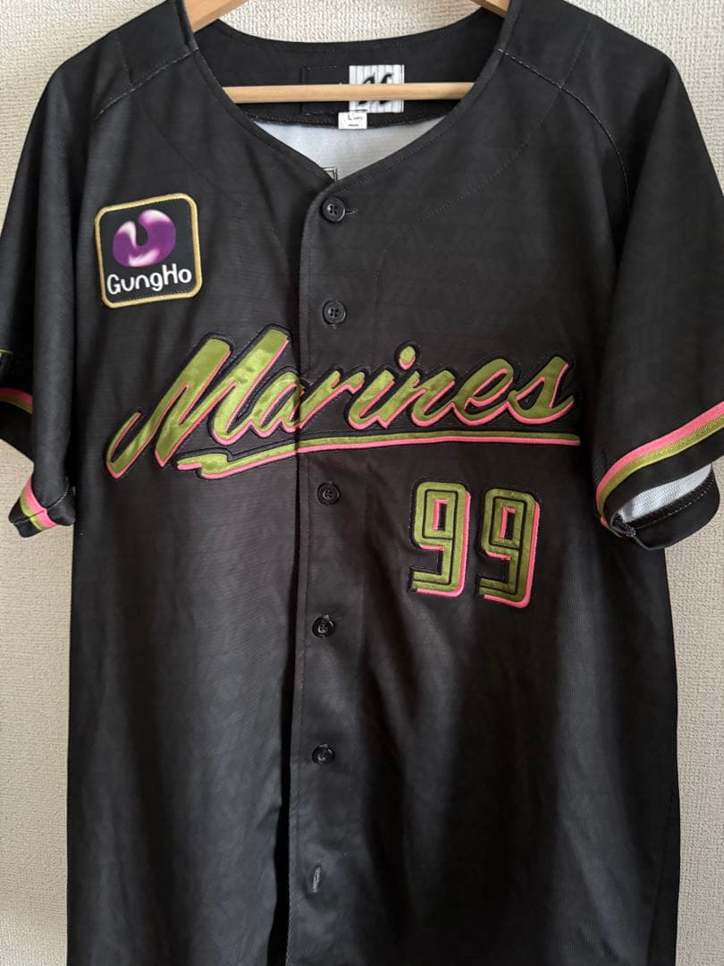 千葉ロッテマリーンズ　ソト　ユニフォーム ブラックサマーウィーク