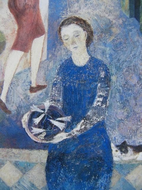 横江逸美、【カーニバルの朝】、希少な画集画、新品高級額 額装付、状態良好