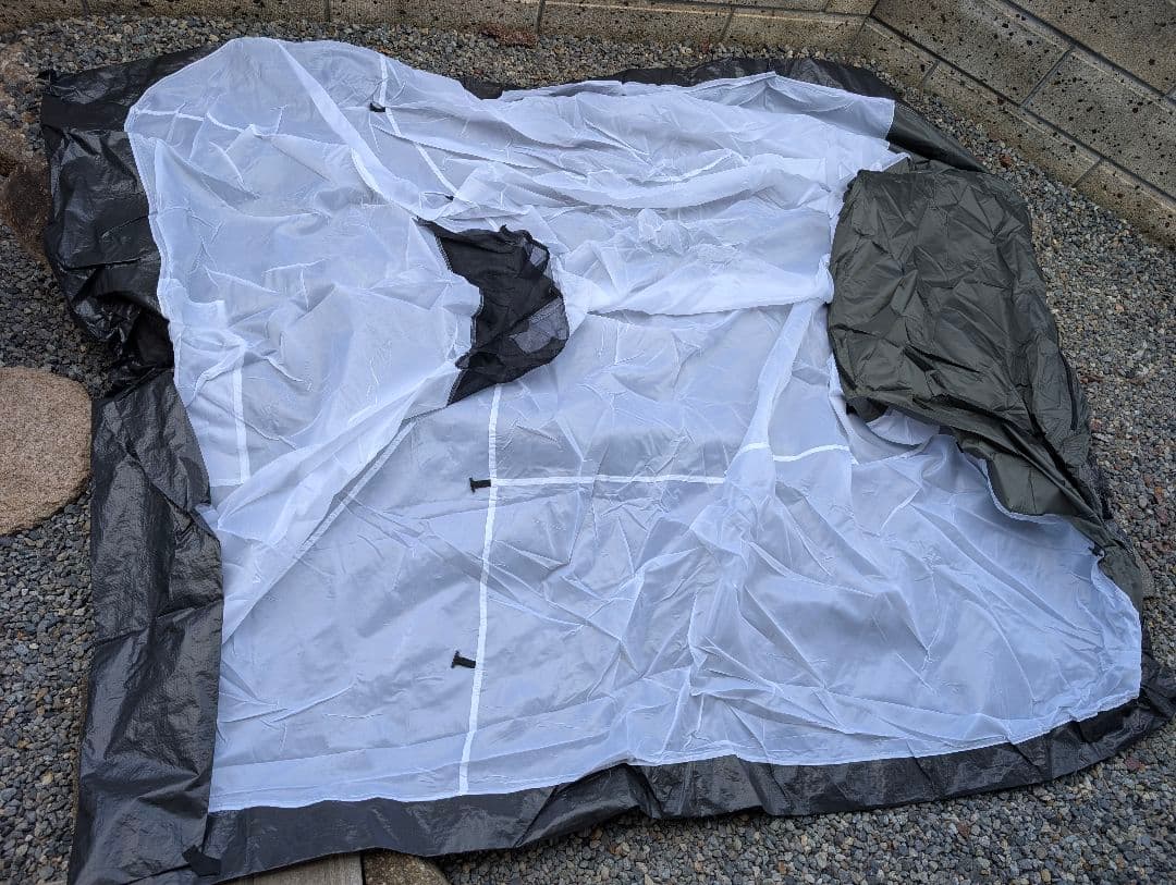 ✨1回使用✨　ドイツ軍 Mil-Tec 3人用テント カマボコ 広い前室