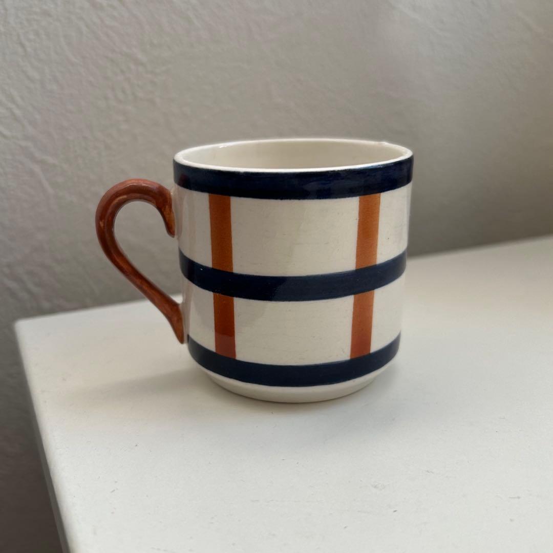 クレイユモントロー　デミタスカップ　ベアン　バスク柄HBCM Bearn