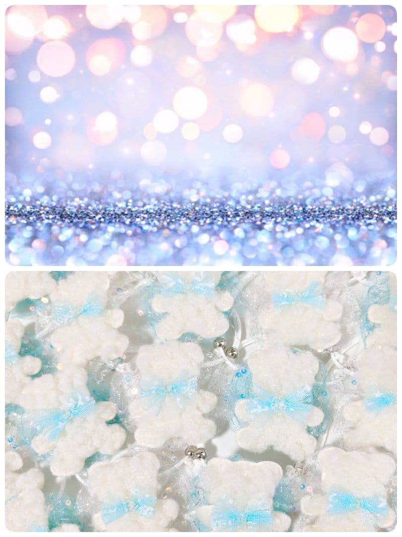 業務用　トリミングチョーカー　120個　1月　白くまちゃん　雪の結晶　白熊