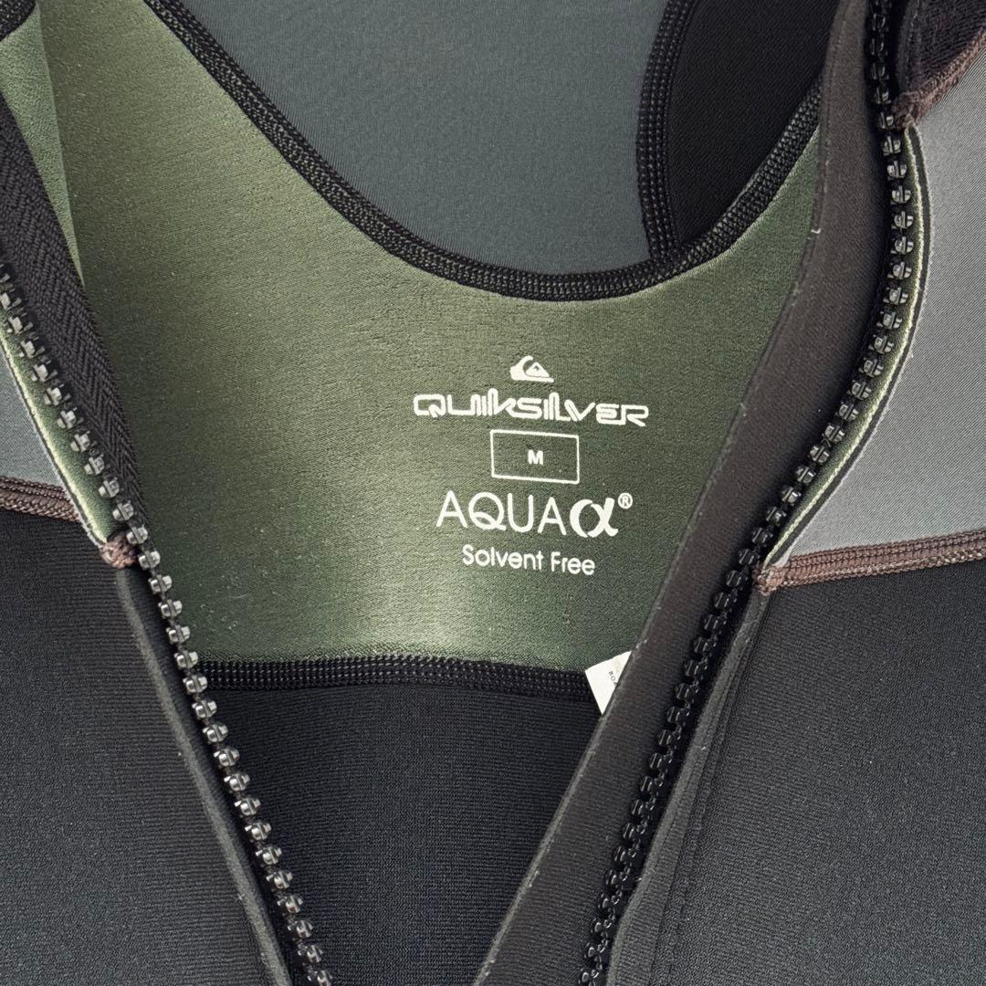 美品 クイックシルバー スプリング ウェットスーツ M サーフィン ハンガー付き