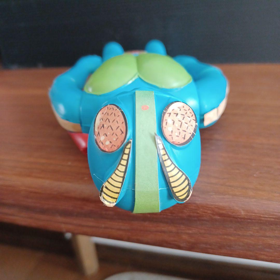 当時物サンスター製「おもちゃシャンプー仮面ライダー」希少ソフビ容器フィギア