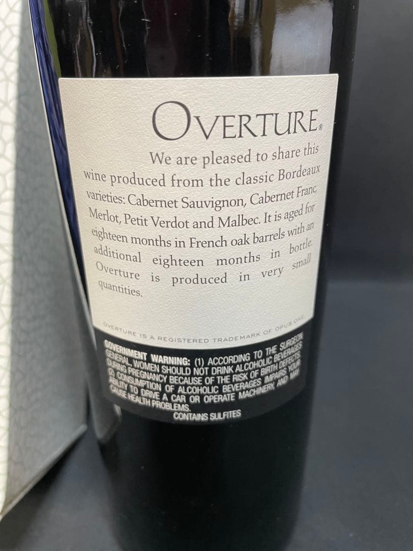 新品未開封！オーパスワン オーバーチュア　赤ワイン　　1337