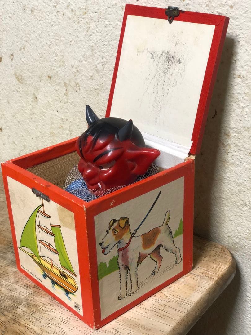 ビンテージ　デビル 悪魔　ハロウィン　ミッドセンチュリー  レトロ　モンスター