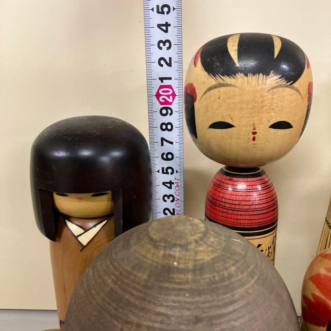 D-3 伝統こけし 創作こけし 民芸品 昭和レトロ 木製 こけし 小芥子