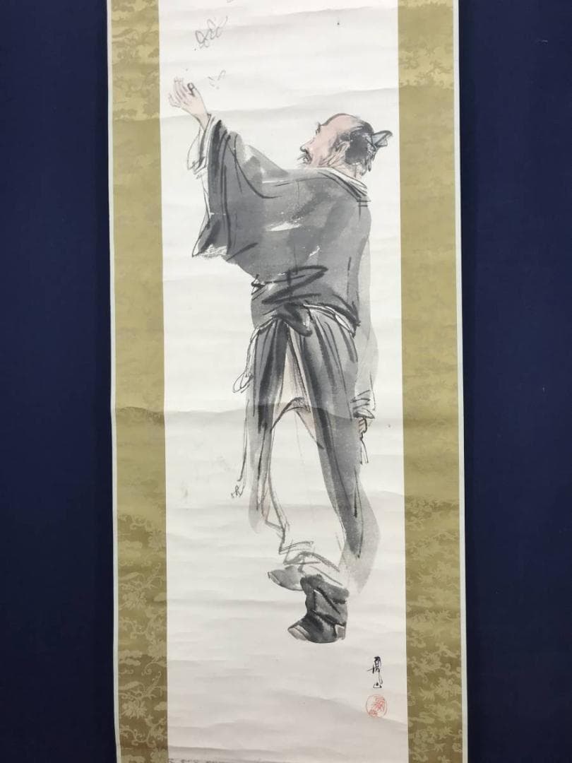 【真作】上島鳳山/蝶夢図/夢占い/掛軸/名家伝来/AC-14