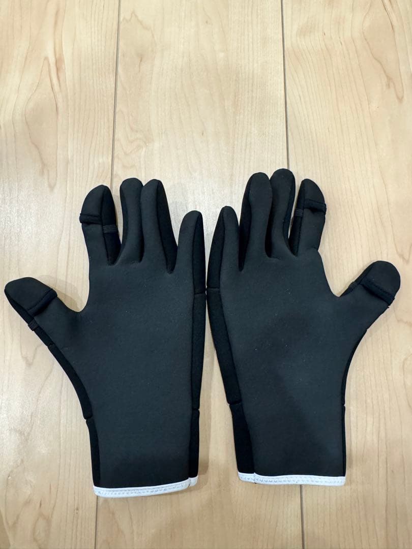 ジャクソン JS 耐久撥水ハーフジップパーカー ブラック M と防寒手袋