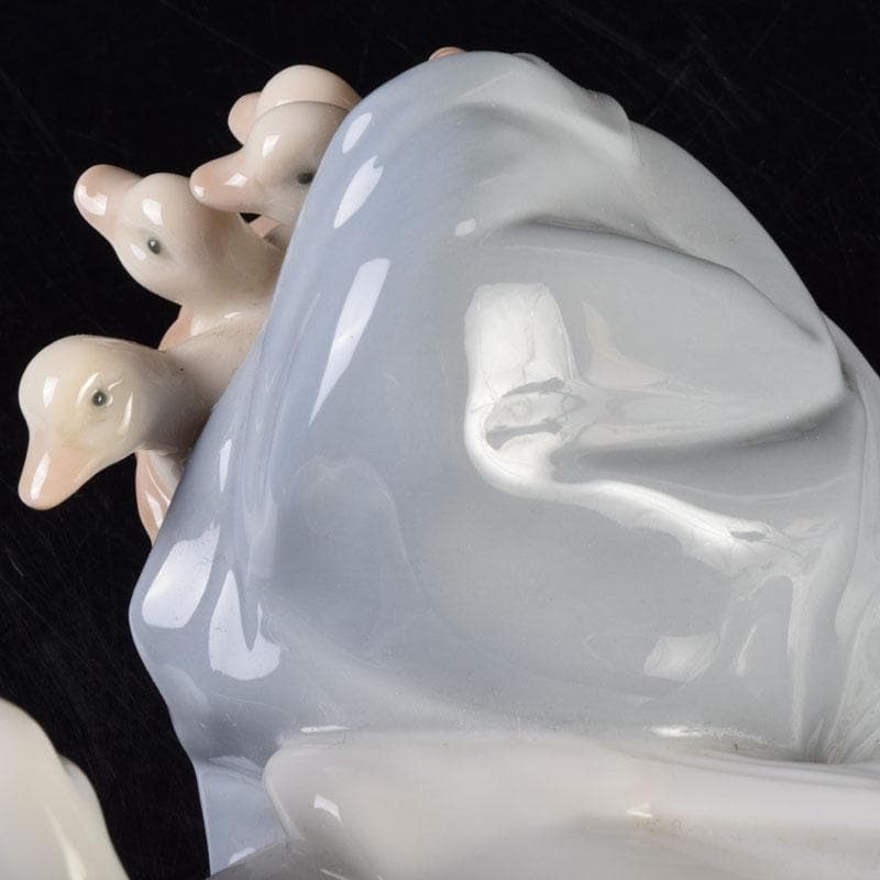 リヤドロ　LLADRO　アヒルの親子　置物　箱付　C　8710