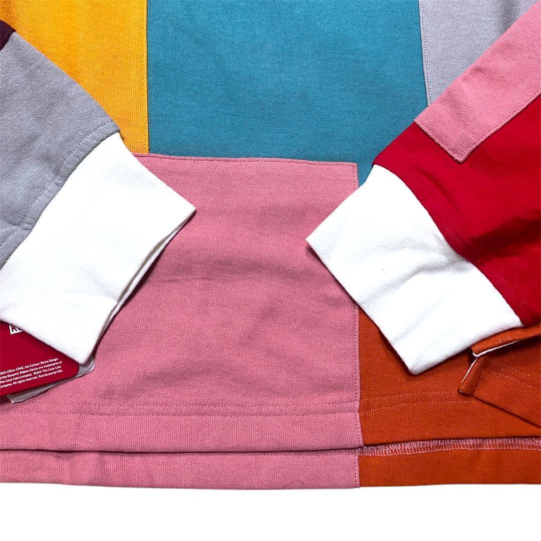 新品・未使用　KITH　長袖シャツ マルチカラー　パッチワーク　XXLサイズ