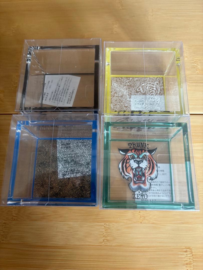 SAKESKIE クリア升 4種 TRUNK ZERO × サバーブ ケース付き