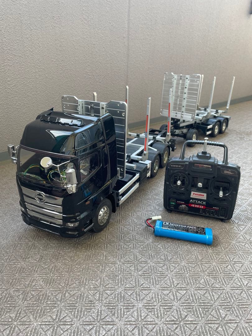 1/14 プロフィア　原木フルトレーラー　フルオペ　タミヤ ティンバートラック