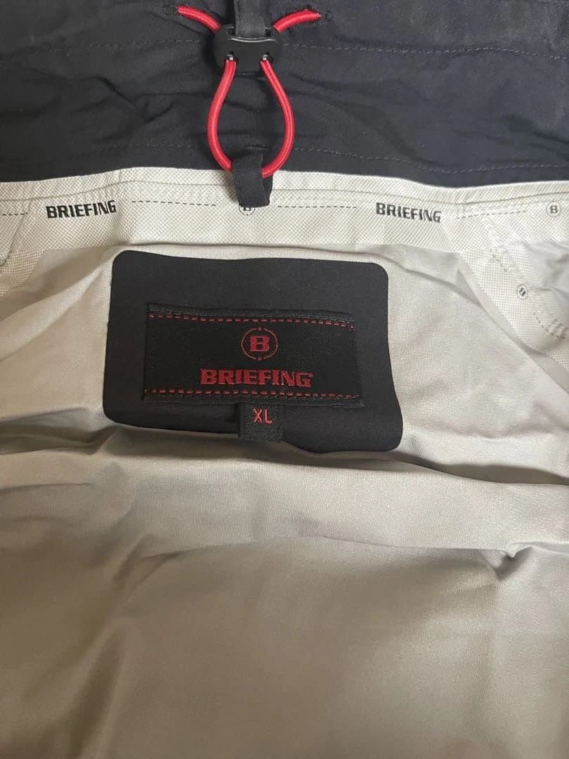 BRIEFING ウォータプルーフジャケット　XL ブラック！